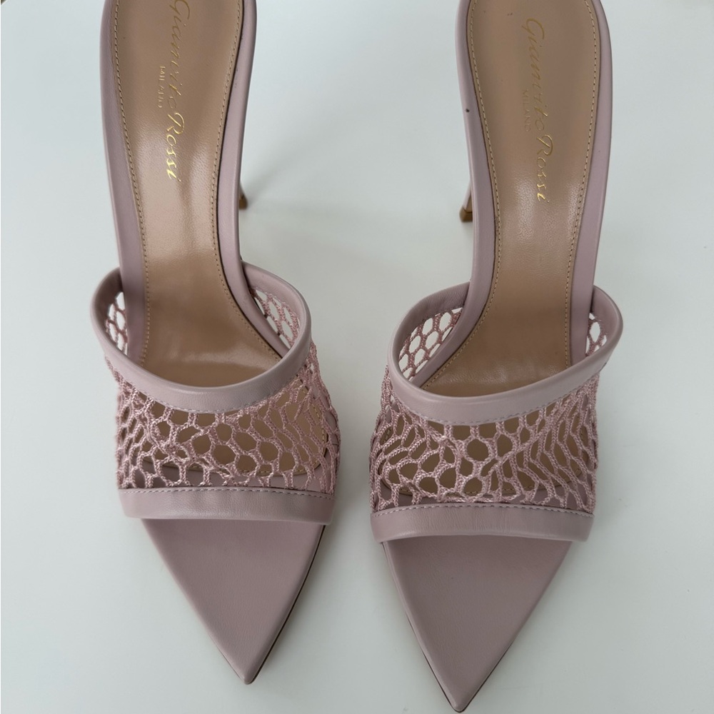 Gianvito Rossi Pink Stiletto Heels with Cutout Design